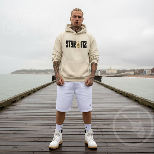 Men’s Graffiti Hoodie – XL Embroidered Stykonz Crown | Hip - Hop Streetwear Hoodie - Stykonz Graffiti Streetwear